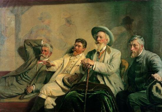Michael Ancher Art Judges china oil painting image